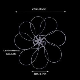 1pc Crab Trap Snare With Multiple Hooks; Reusable Outdoor Crap Small Lobster Set (Items: 8 Hooks)
